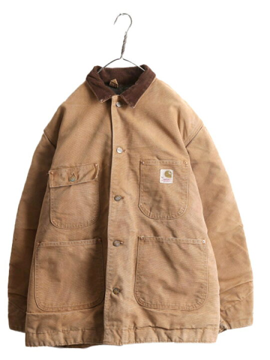楽天市場】60s 70s USA製 カーハート チョア コート 42 メンズ L 