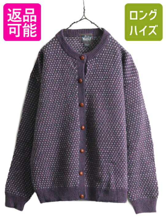 楽天市場】90s ウールリッチ バーズアイ 総柄 ウール ニット 