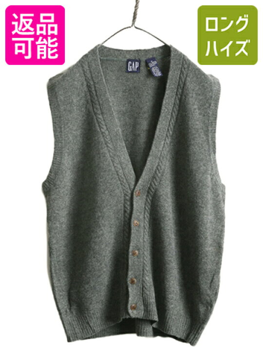 楽天市場】90s OLD GAP ラム ウール ニット ベスト メンズ M / 90年代 