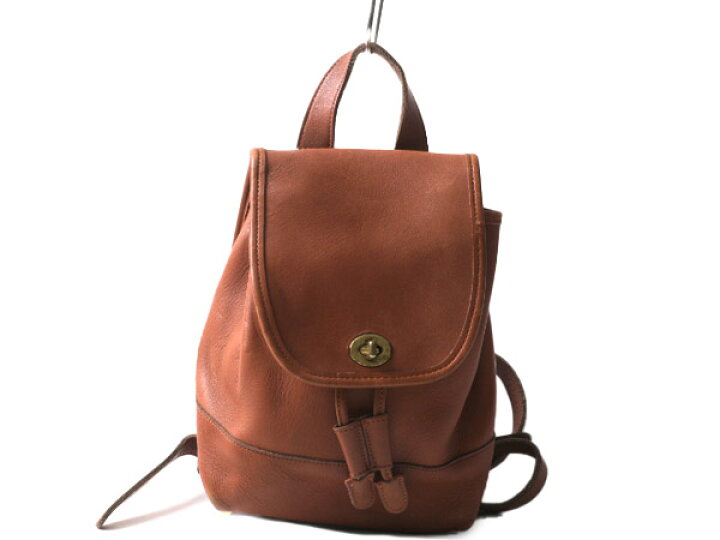 楽天市場】USA製 オールドコーチ 本革 レザー リュック サック 古着  