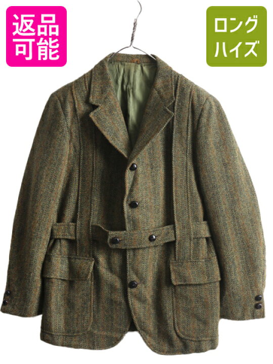 楽天市場】70s ハリスツイード ノーフォーク ジャケット メンズ M 程 