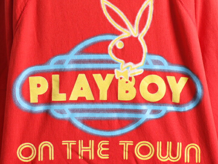 楽天市場】80s USA製 PLAYBOY プリント スウェット メンズ M 小さめ S 