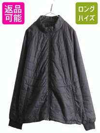 【5/25 24h限定 P8倍&400円OFF!!】 US企画 ノースフェイス 中綿 ナイロン リバーシブル ジャケット メンズ XL The North Face アウトドア ジャンパー ブルゾン フルジップ 黒| 古着 中古 日本未発売 ノース ブラック 大きいサイズ ハイネック ナイロンジャケット リバーシブ