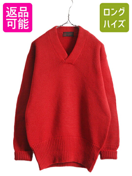 楽天市場】30s 40s ☆ Vネック ウール ニット セーター メンズ L / 30 