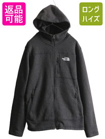 【4/25 24h限定 500円OFF&P8倍!!】 US企画 ノースフェイス ゴードン ライオンズ パーカー ジャケット メンズ L / The North face アウトドア フリース セーター フルジップ 灰| 古着 中古 日本未発売 フリースジャケット ジャンパー ブルゾン ニット フード ハイネック GORD