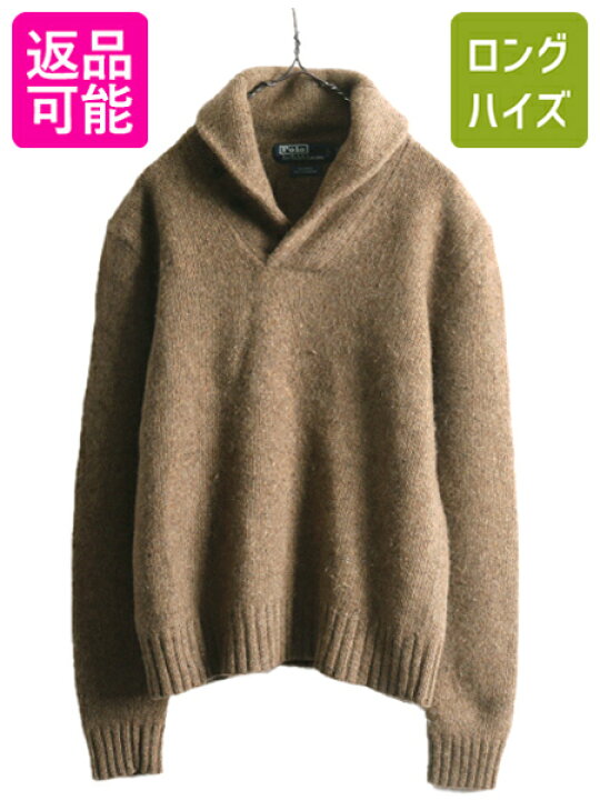 楽天市場】90s ポロ ラルフローレン ショールカラー ニット セーター 