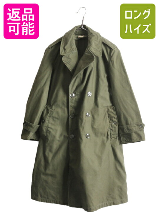 楽天市場】60s 米軍実物 US ARMY コットン サテン オーバー トレンチ 
