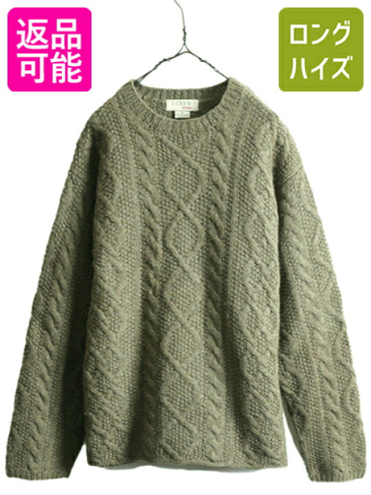 楽天市場】00s 手編み J CREW フィッシャーマン ハンドニット セーター 