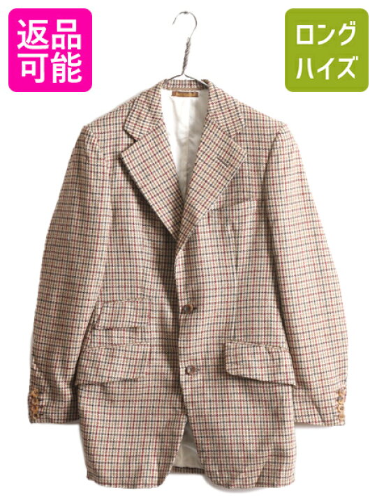 COACHコーチUS限定ウールヘリンボーンチェックテーラードジャケット  
