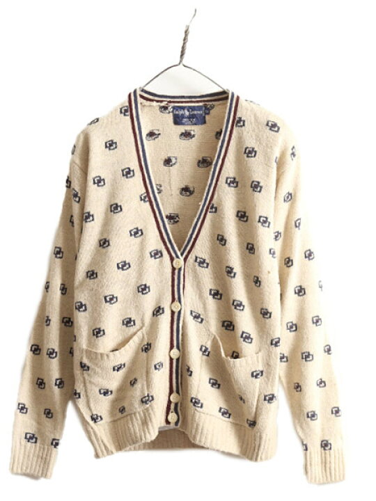 楽天市場】90s 高級 シルク 100% ラルフローレン ニット カーディガン  