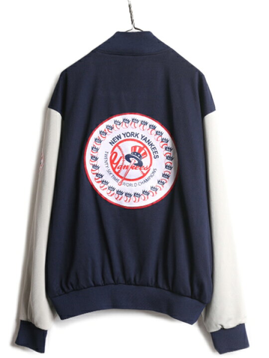 楽天市場】00s MLB ヤンキース ジャージ スタジャン メンズ L / 00年代 