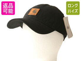 【4/25 24h限定 500円OFF&P8倍!!】 デッドストック カーハート コットン ワーク ベースボール キャップ 帽子 CARHARTT ブラック キャンバス ハット ワンポイント レザーパッチ| 企業 新品 未使用 アウトドア 黒 オデッサキャップ コットンキャップ ローキャップ ワークキャ