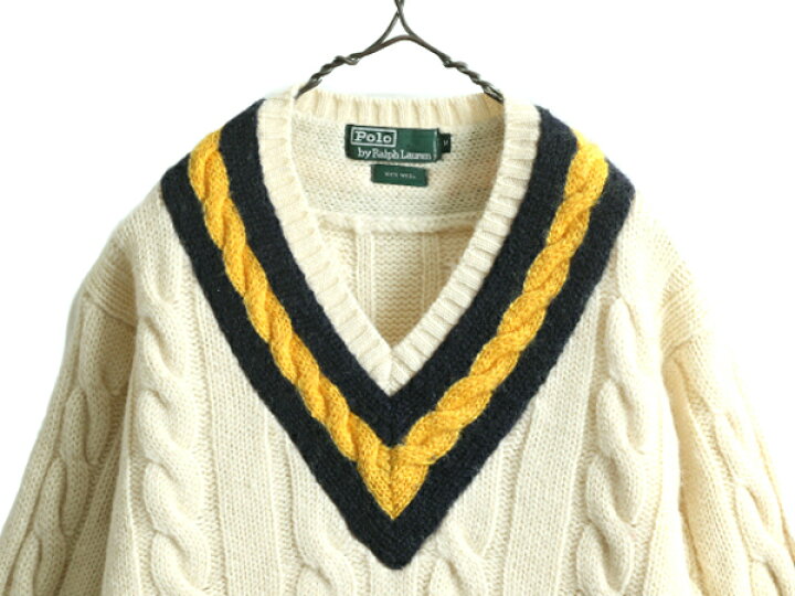 楽天市場】90s ポロ ラルフローレン チルデン ニット セーター  