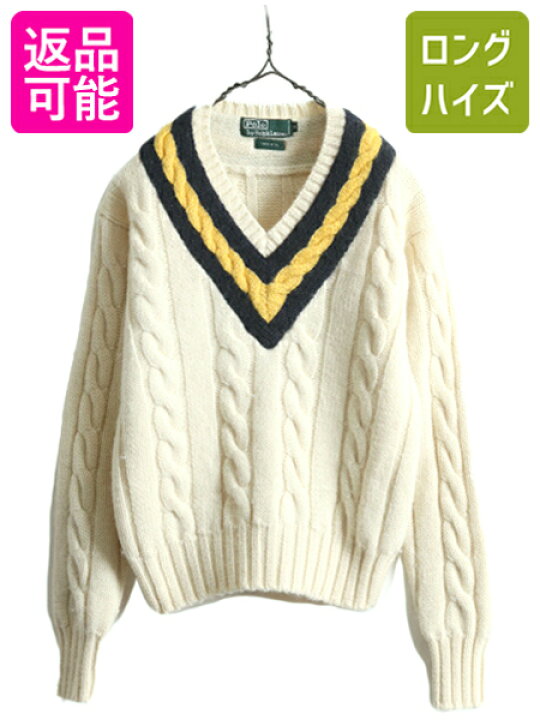 楽天市場】90s ポロ ラルフローレン チルデン ニット セーター  