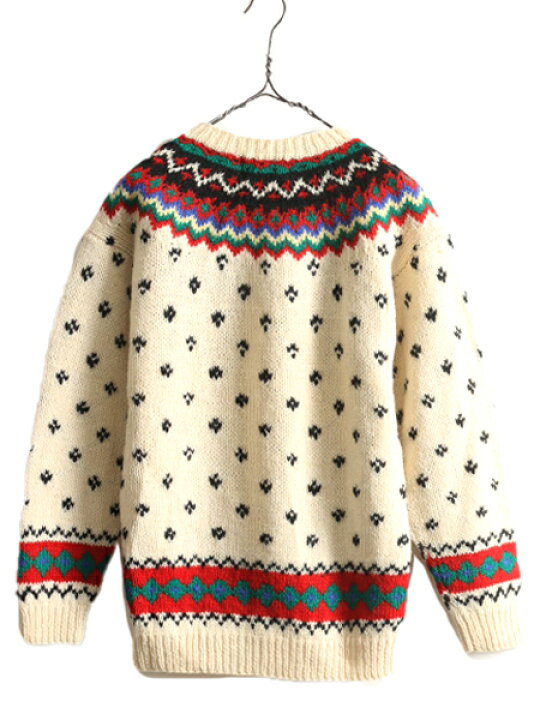 楽天市場】80s エディーバウアー バーズアイ ウール ニット  