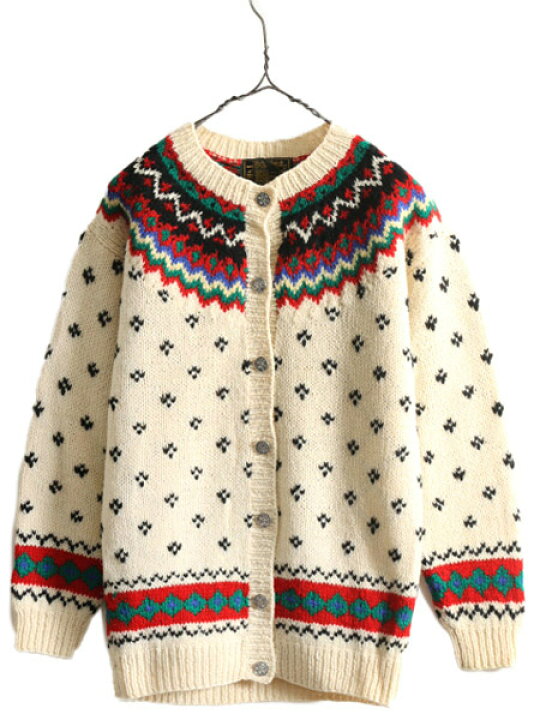 楽天市場】80s エディーバウアー バーズアイ ウール ニット  