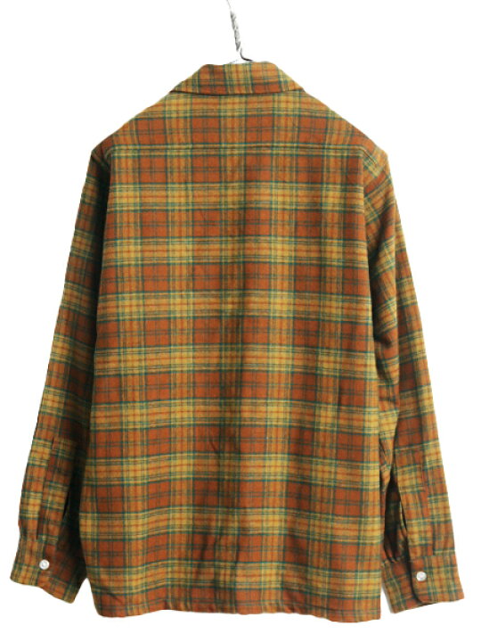 楽天市場】70s ウールリッチ チェック ウール シャツ メンズ M / 古着  