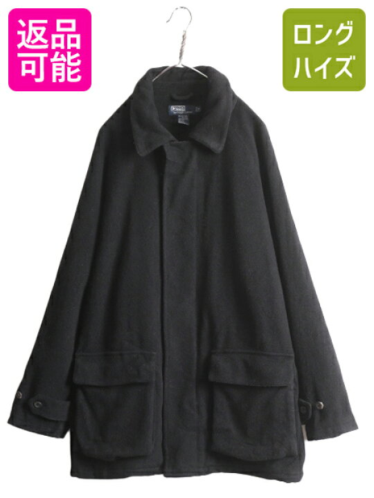 楽天市場】90s ポロ ラルフローレン ウール ハーフ コート メンズ M 