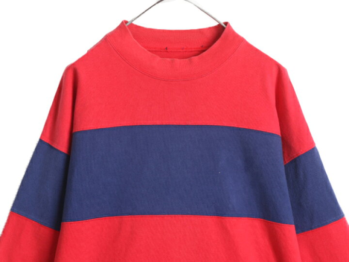 楽天市場】90s OLD GAP モックネック ボーダー 長袖 Tシャツ メンズ XL 