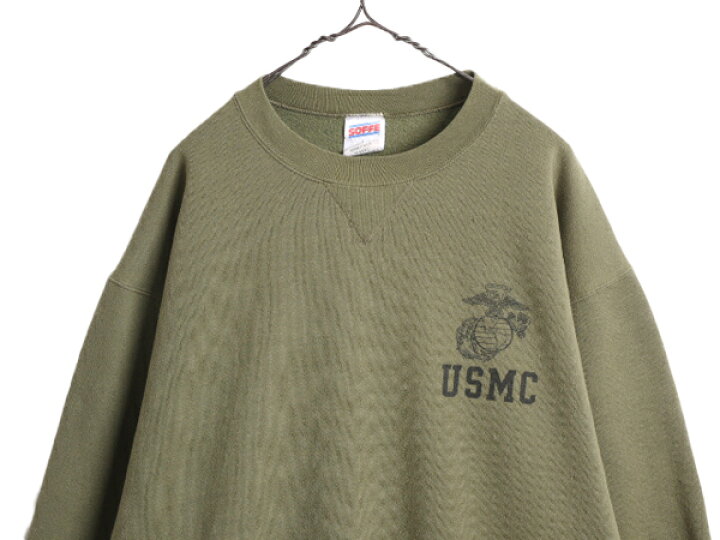 楽天市場】USA製 USMC プリント 前V スウェット メンズ L / 古着 