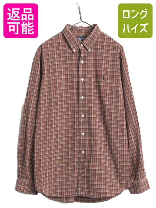 楽天市場】ラルフローレン チェック 長袖 ボタンダウン シャツ メンズ 