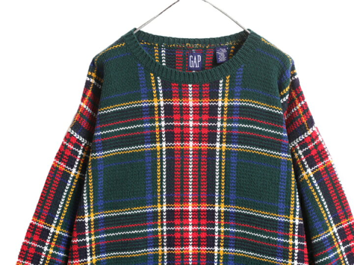 楽天市場】90s OLD GAP コットン ニット セーター メンズ XL 古着 90 