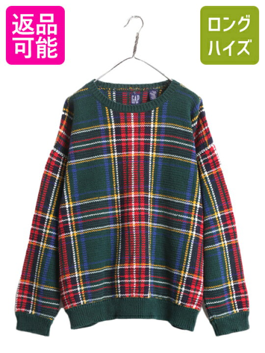 楽天市場】90s OLD GAP コットン ニット セーター メンズ XL 古着 90 