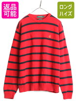 楽天市場】ボーダー 赤 長袖（ニット・セーター｜トップス）：メンズ 