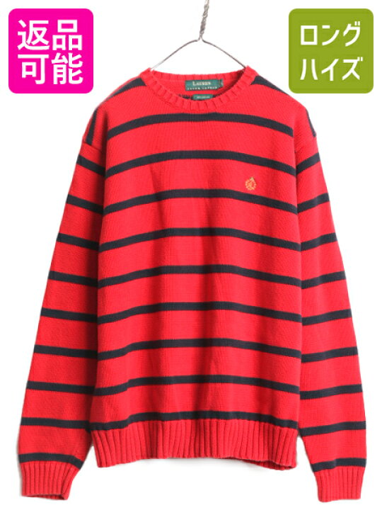 古着 used 〜00s IVY CREW アクリルニットセーター ヴィンテージ 総柄 IVY CREW ニットセーター XL