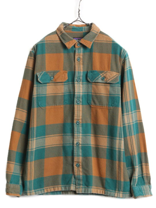 楽天市場】15年製 パタゴニア フィヨルド フランネル シャツ メンズ M  