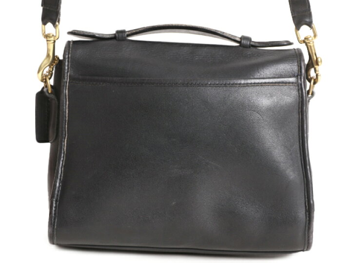 ✨美品✨オールドコーチ USA製 ハンドバッグ オールレザー 黒  