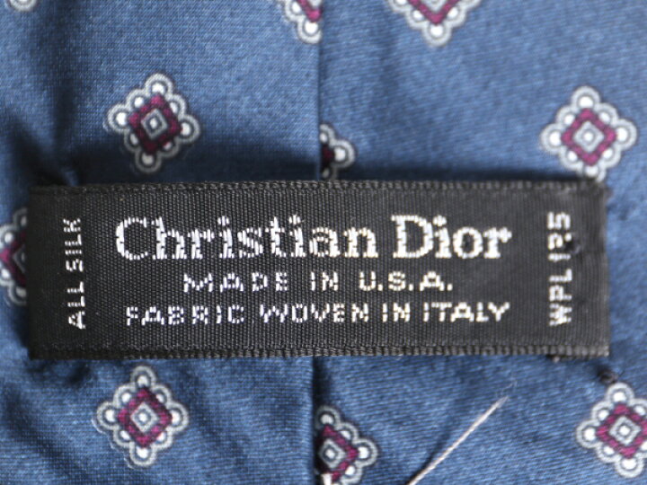 楽天市場】80s USA製 100% シルク クリスチャンディオール ネクタイ  