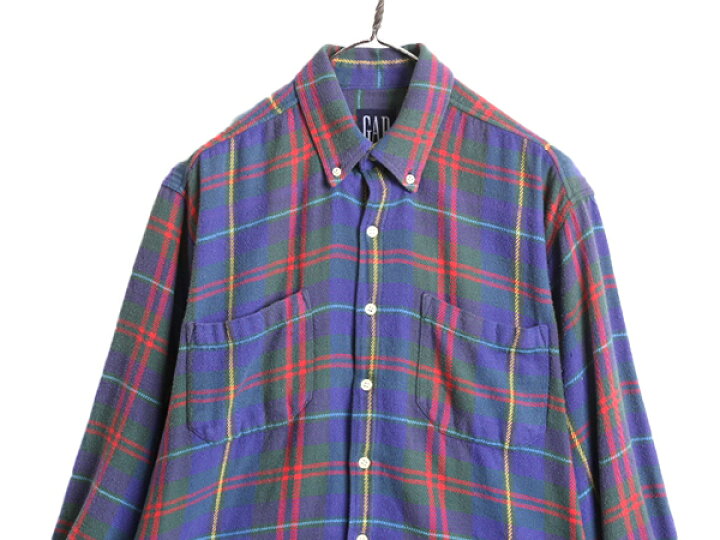 楽天市場】90s OLD GAP ヘビー フランネル シャツ メンズ S 程 90年代 