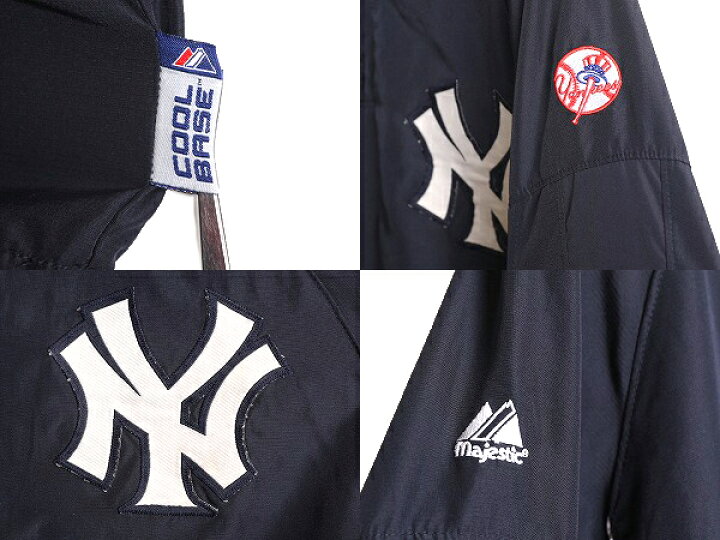 楽天市場】MLB オフィシャル Majestic ヤンキース ハーフジップ 
