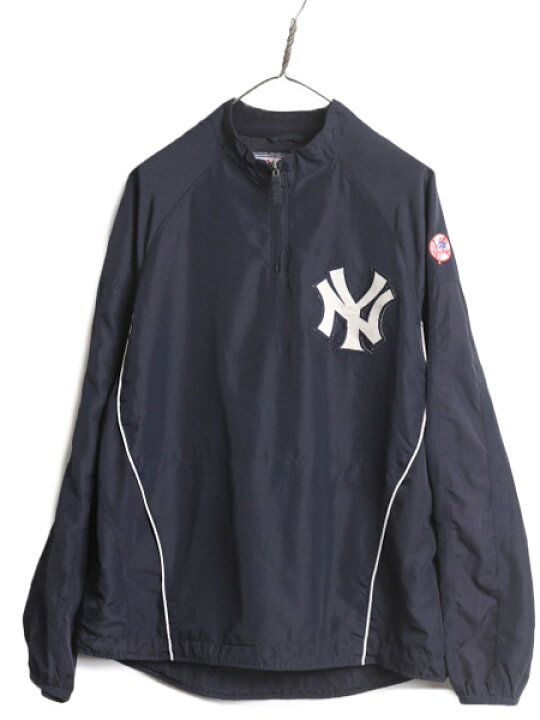 楽天市場】MLB オフィシャル Majestic ヤンキース ハーフジップ  