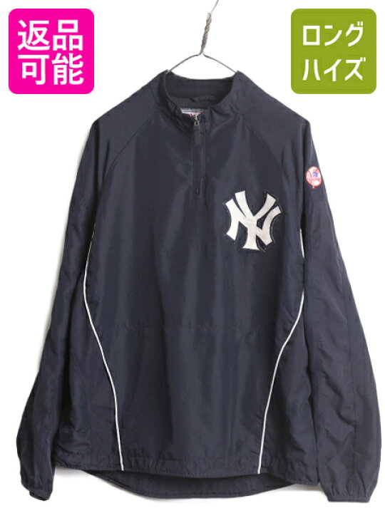 楽天市場】MLB オフィシャル Majestic ヤンキース ハーフジップ 