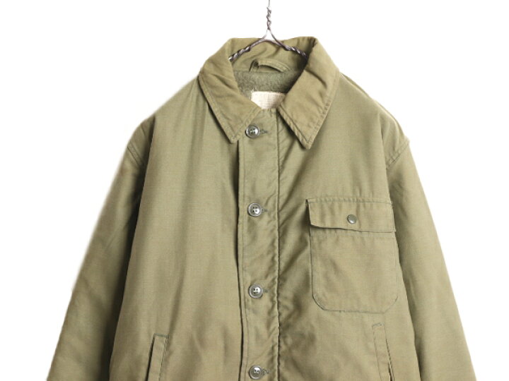 楽天市場】60s 69年製 米軍実物 USN ネイビー A-2 デッキ ジャケット 
