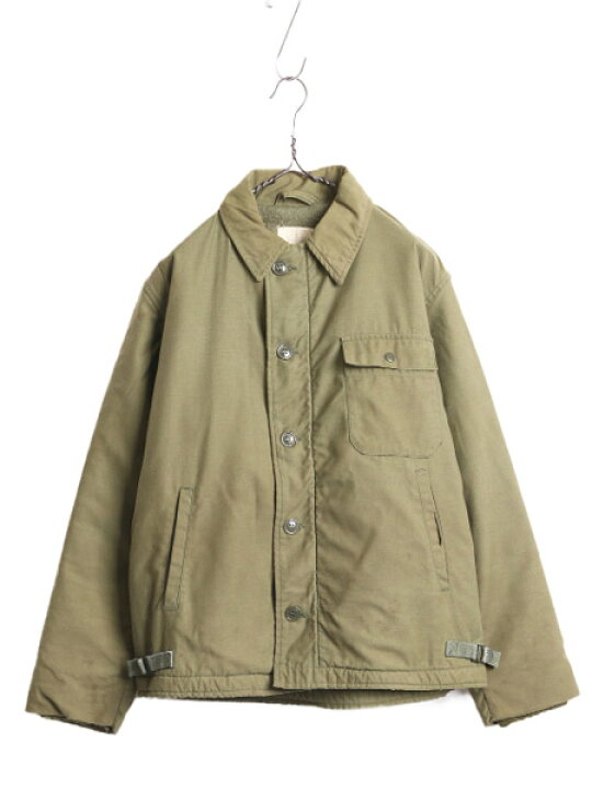 楽天市場】60s 69年製 米軍実物 USN ネイビー A-2 デッキ ジャケット  