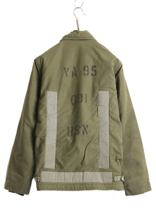 楽天市場】70s 78年製 米軍実物 USN ネイビー A-2 デッキ ジャケット 