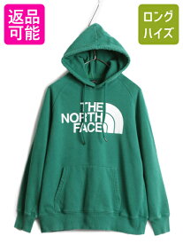 【4/25 24h限定 500円OFF&P8倍!!】 ノースフェイス プリント スウェット フード パーカー レディース M 古着 The North Face アウトドア トレーナー 裏起毛 プルオーバー 薄手| 中古 ノース スエット ロゴ スウェットパーカー プリントパーカー フードパーカー ロゴパーカー