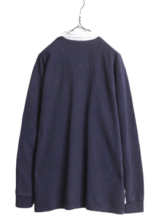 楽天市場】90s ポロ ラルフローレン 長袖 ラガーシャツ メンズ L  