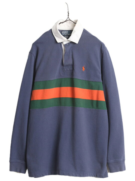 楽天市場】90s ポロ ラルフローレン スウェット ラガーシャツ メンズ M 