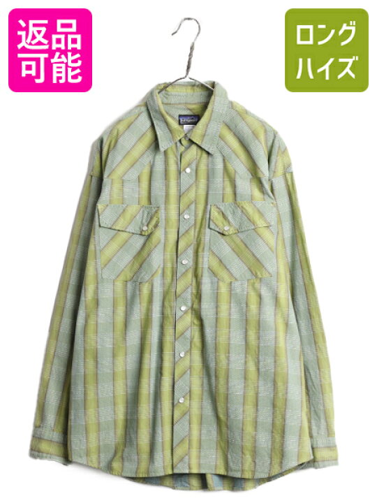 楽天市場】00s 04年製 パタゴニア リズム ハイボール スナップ シャツ  