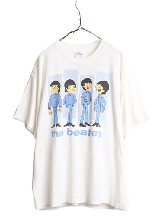 楽天市場】90s ☆ ビートルズ アニメ イラスト プリント Tシャツ 