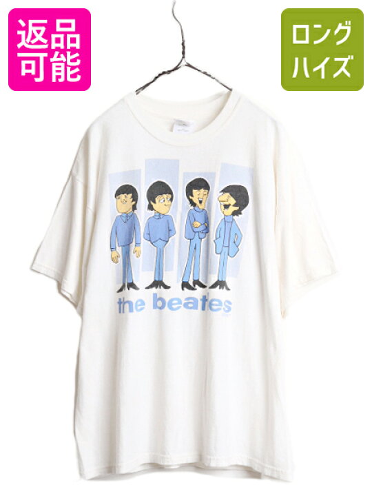 楽天市場】90s ☆ ビートルズ アニメ イラスト プリント Tシャツ 