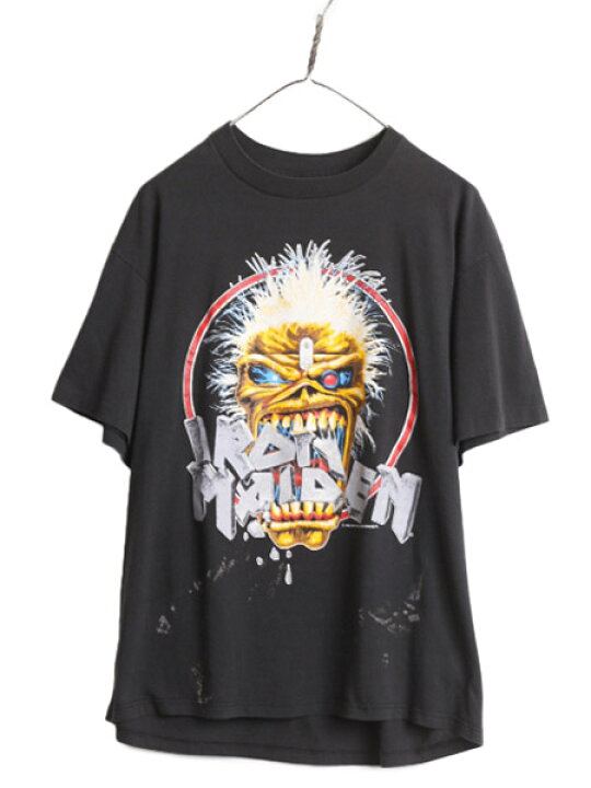 楽天市場】80s USA製 ☆ アイアンメイデン ツアー プリント Tシャツ 