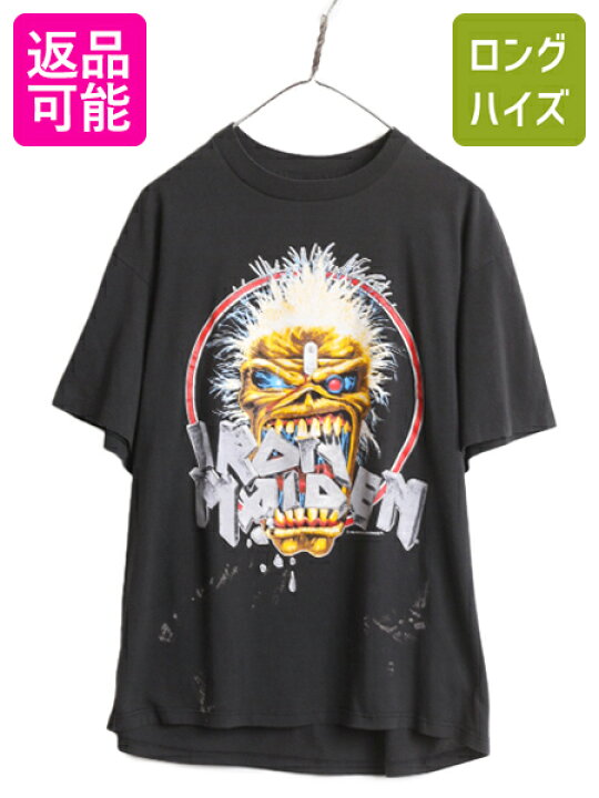 楽天市場】80s USA製 ☆ アイアンメイデン ツアー プリント Tシャツ 