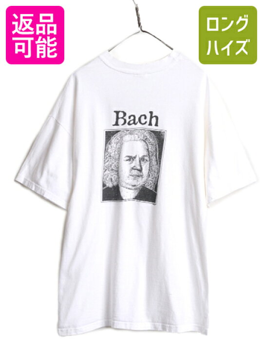 楽天市場】90s 00s ☆ バッハ ジョーク イラスト プリント Tシャツ  