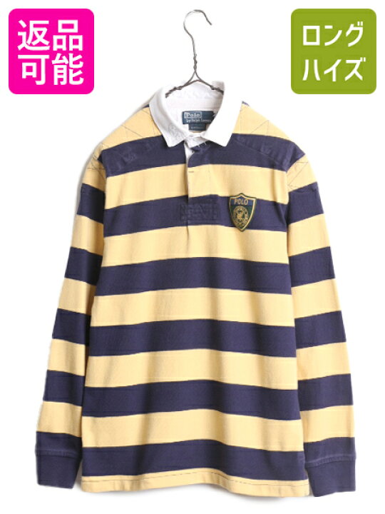 楽天市場】ポロ ラルフローレン ボーダー 長袖 ラガー シャツ メンズ M 