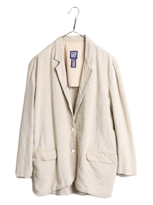 楽天市場】90s OLD GAP 100% リネン テーラード ジャケット レディース  